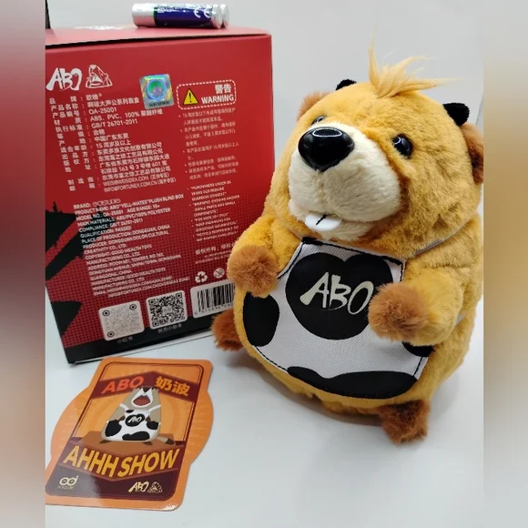 🦫ABO Yell-Mates Screaming Beaver 🦫Plush - Picture 2 of 3